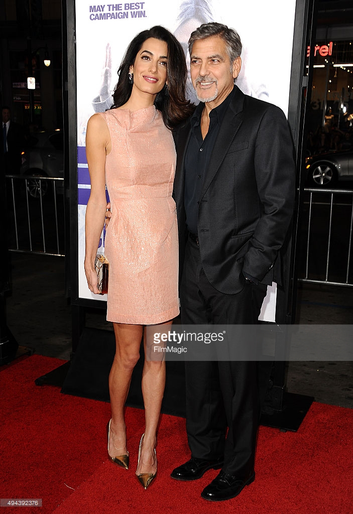 Amal Clooney In Roland Mouret At 'Our Brand Is Crisis' LA Premiere